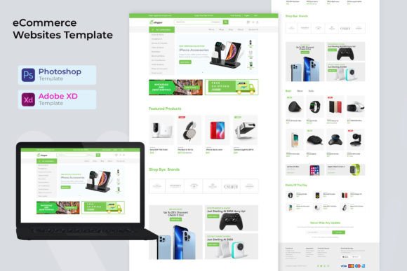 Download Dropshipping Ecommerce Web PSD Template - Ecommerce Collection