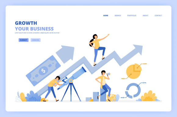 Download People Seek Money Profit with Telescopes - Money Collection