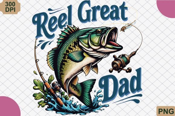 Download Reel Great Dad Bass Fishing Father’s Day - Bass Collection