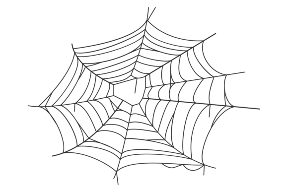 Download Old Spider Net. Cobweb Black Line Silhou - Premium Resources