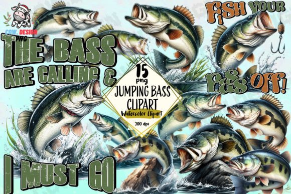 Download Jumping Bass Clipart PNG Graphics - Bass Collection