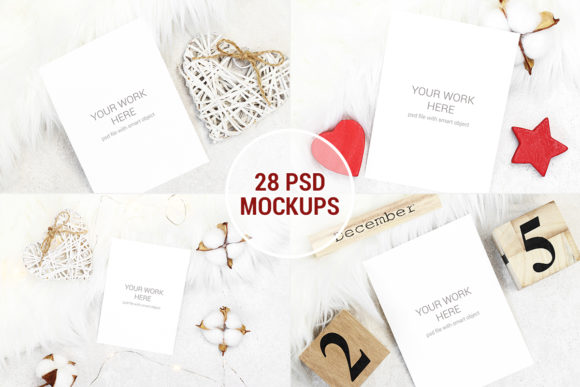 Download Mockup Pack 28 PSD with Smart Objects - Smart Collection