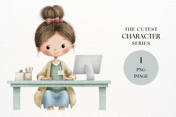 Download Hospital Receptionist at Desk PNG - Hospital Collection