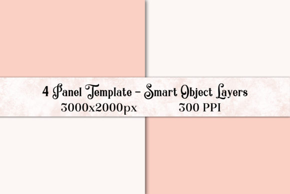 Download 4 Panel PS Template with Smart Objects - Smart Collection
