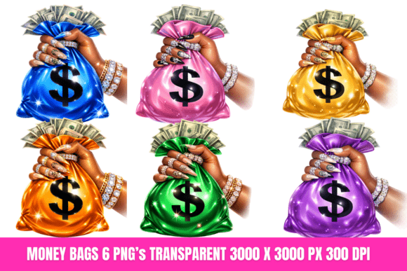 Download Luxury Money Bag PNG Bundle - Money Collection