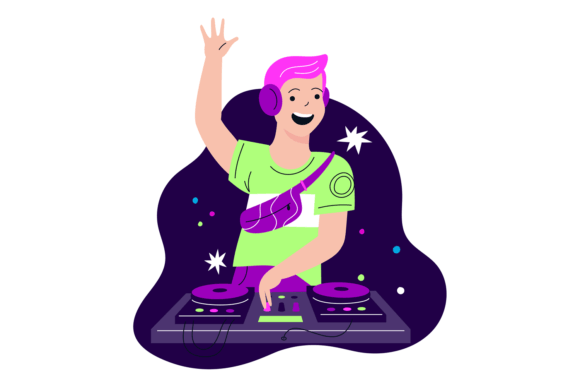 Download Techno Music Dj. Young Cheerful Disco Ch - Tech Collection