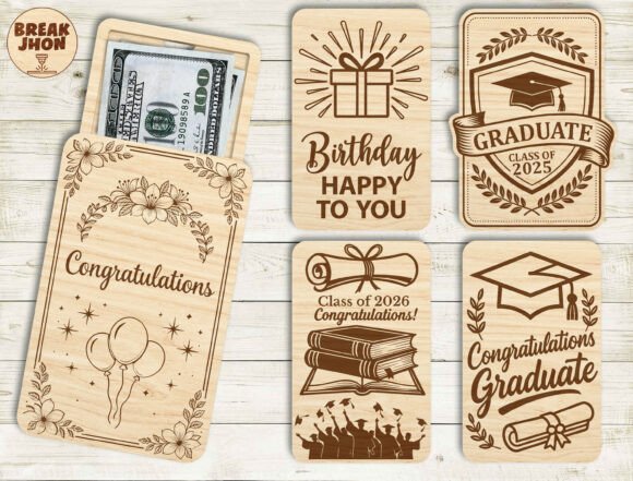 Download Graduation Money Holder SVG Bundle - Money Collection
