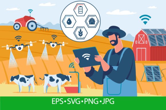 Download Smart Farming, Innovative Farming Techno - Tech Collection