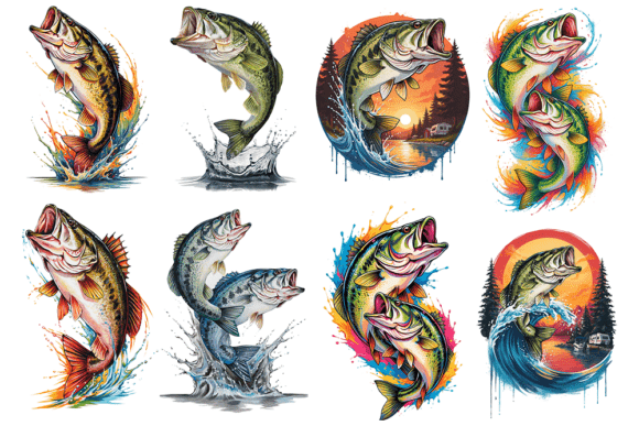 Download Largemouth Bass Fishing Tattoo Designs P - Bass Collection