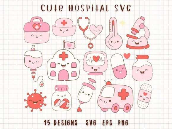 Download Cute Hospital SVG Medical Clipart - Hospital Collection