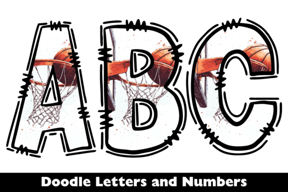 Download Basketball Rim and Net Doodle Alphabet - Net Collection