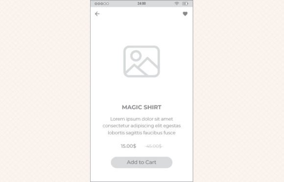 Download Ecommerce Product 01 Mobile Wireframe - Ecommerce Collection